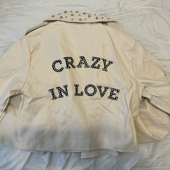 12th Tribe Cream Studded Jacket - Picture 1 of 5